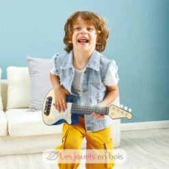 Lernen Sie Mit Lights Ukulele - Hape Toys -Modell Spielzeug Für Kinder e0625 hape ukulele electrique interactif guitare enfant 1