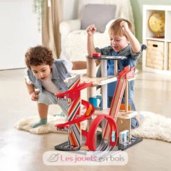 Stunt-Fahrbahn Mit Ladestation - Hape Toys 12 Stunt-Fahrbahn Mit Ladestation - Hape Toys -Modell Spielzeug Für Kinder e3019 hape garage looping voitures de course 3