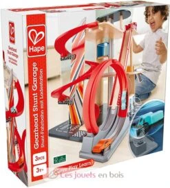 Stunt-Fahrbahn Mit Ladestation - Hape Toys 14 Stunt-Fahrbahn Mit Ladestation - Hape Toys -Modell Spielzeug Für Kinder e3019 hape garage looping voitures de course 5