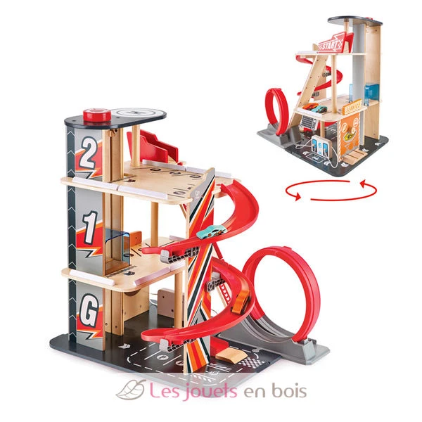 Stunt-Fahrbahn Mit Ladestation - Hape Toys 2 Stunt-Fahrbahn Mit Ladestation - Hape Toys – Bild 2