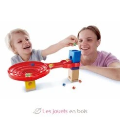 Doppel-Spirale - Quadrilla -Modell Spielzeug Für Kinder e6026 double spirales circuit billes quadrilla hape 2
