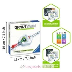 Gravitrax - Magnetkanone Weiß Grau Ravensburger -Modell Spielzeug Für Kinder gravitrax element canon magnetique 27600 jeu de construction stem extension pour circuits de billes creatifs jeux jouets
