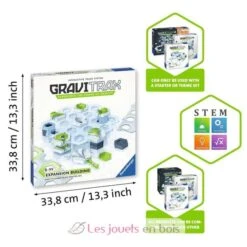 Gravitrax - Building Expansion Weiß Grau Ravensburger -Modell Spielzeug Für Kinder gravitrax set d extension building construction 27602 jeu de construction stem circuits de billes creatifs jeu jouets enfant