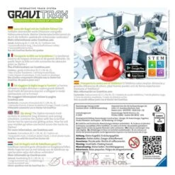 Gravitrax - Seilrutsche Weiß Grau Ravensburger -Modell Spielzeug Für Kinder gravitrax tyrolienne circuit a billes construction concevoir pieces technique 26158 enfant jeu jouet