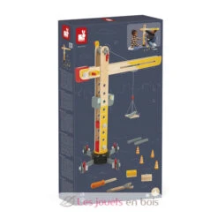 Großer Kran - Janod -Modell Spielzeug Für Kinder j06468 janod grande grue en bois 11