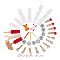 Brico'Kids Reverso Werkbank - Janod -Modell Spielzeug Für Kinder j06476 janod bricolage etabli reverso brico kids 11