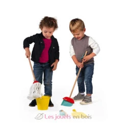 Putz- Und Wisch-Set - Janod -Modell Spielzeug Für Kinder j06588 janod set de menage bois 3