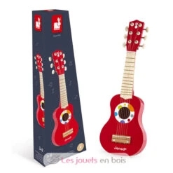 CONFETTI MEINE ERSTE GITARRE - Janod -Modell Spielzeug Für Kinder j07628 janod ma premiere guitare confetti bois 2