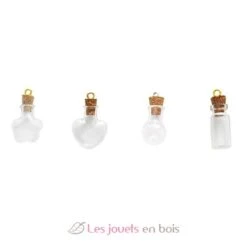 Set Ketten 4 Anhänger-Fläschchen Feen - Janod -Modell Spielzeug Für Kinder j07994 janod coffret bijoux fioles de fees a cree activite creative 6