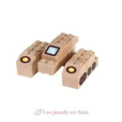 FabBrix Verkehrsnetz - FabBrix -Modell Spielzeug Für Kinder jd1804 fabbrix transports briques construction en bois 3