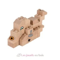 FabBrix Meerestiere - FabBrix -Modell Spielzeug Für Kinder jd1807 fabbrix animaux marins briques construction en bois 3
