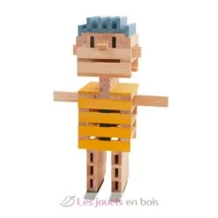 Kapla 120 Blau Gelb Grün - Kapla -Modell Spielzeug Für Kinder kapla 120 baril bleu jaune vert planchettes construction bois 3