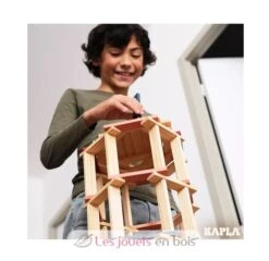 Kapla 120 Blau Rosa Rot - Kapla -Modell Spielzeug Für Kinder kapla 120 baril bleu rose rouge planchettes construction bois 6