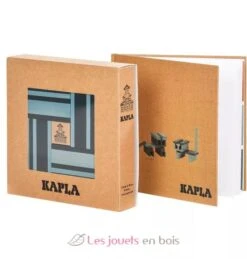 Box 40 Blau Platten + Kunstbuch - Kapla -Modell Spielzeug Für Kinder kapla livre et couleurs bleu 1