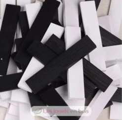 100er Kapla Misch Schwarz Und Weiß 50 50 - Kapla -Modell Spielzeug Für Kinder kapla noir et blanc 4