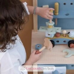 Blaue Werkbank Aus Holz - Little Dutch 13 Blaue Werkbank Aus Holz - Little Dutch -Modell Spielzeug Für Kinder ld7079 little dutch etabli en bois enfant 7