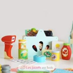 Lebensmittel-Set & Scanner - Le Toy Van -Modell Spielzeug Für Kinder le toy van panier de courses tv326 jouet bois douchette scanette imitation enfant