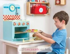 Backofen Und Herd Set Blau - Le Toy Van 12 Backofen Und Herd Set Blau - Le Toy Van -Modell Spielzeug Für Kinder le toy van tv265 jeu d imitation la cuisiniere et four bleu jouet bois enfant