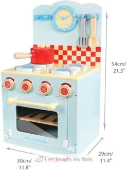 Backofen Und Herd Set Blau - Le Toy Van 9 Backofen Und Herd Set Blau - Le Toy Van -Modell Spielzeug Für Kinder le toy van tv265 jeu d imitation la cuisiniere et four bleu jouets bois enfant cadeau design