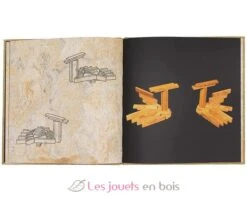 Kapla Buch Nr 1 - Das Rote Buch - Kapla -Modell Spielzeug Für Kinder livres l art kapla volume modele jouet bois enfant