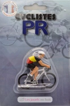 Radfahrer Figur M Trikot Des Belgischer Meisters - Fonderie Roger