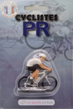 Radfahrer Figur M Weißes Bestes Nachwuchstrikot - Fonderie Roger