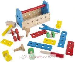 Werkzeugset Zum Mitnehmen Holzspielzeug - Melissa & Doug -Modell Spielzeug Für Kinder melissa doug caisse a outils en bois 24 pieces jouet imitation bricolage enfant 1