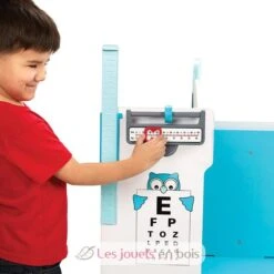 Melissa & Doug White Doctor Activity Center - Melissa Und Doug -Modell Spielzeug Für Kinder melissa doug centre d activite de docteur jeux de role 41800 imitation enfant jeux medecin