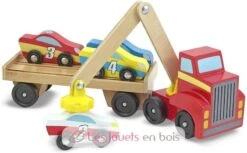 Magnetischer Autoverladekran - Melissa & Doug 7 Magnetischer Autoverladekran - Melissa & Doug -Modell Spielzeug Für Kinder melissa doug remorqueur magnetique de voitures jouet en bois et trains jouet bois