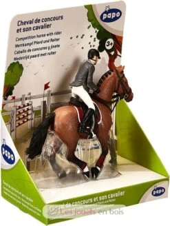 Zeigen Sie Pferd Und Seinen Reiter - Papo 17 Zeigen Sie Pferd Und Seinen Reiter - Papo -Modell Spielzeug Für Kinder papo figurine peinte a la main chevaux poulains et poneys cheval de concours et son cavalier 51561 jeu