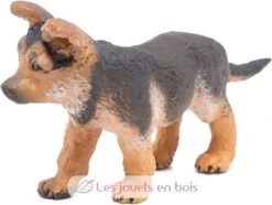 Baby-Schäferhund - Papo -Modell Spielzeug Für Kinder papo figurines a collectionner berger allemand bebe chien chiot jouet enfant