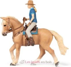Westpferd Und Sein Westlicher Reiter - Papo 14 Westpferd Und Sein Westlicher Reiter - Papo -Modell Spielzeug Für Kinder papo figurines a collectionner cheval et cavalier cheval western 51566