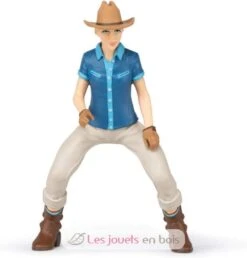 Westpferd Und Sein Westlicher Reiter - Papo 19 Westpferd Und Sein Westlicher Reiter - Papo -Modell Spielzeug Für Kinder papo figurines a collectionner cheval et cavalier cheval western 51566 jeux jouets enfants chevaux