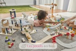 Hauptbahnhof - Plan Toys -Modell Spielzeug Für Kinder pt6291 ma grande gare jouets bois circuit train jeu enfants eco responsable