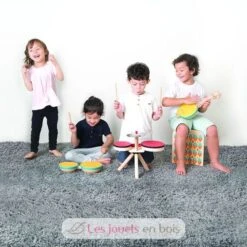 Doppel-Trommel - Plan Toys -Modell Spielzeug Für Kinder pt6425 double tambour jouet