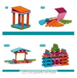 100 Kreative Blöcke - Sapin Malin -Modell Spielzeug Für Kinder sm51736 sapin malin baril de 100 planchettes en bois 4