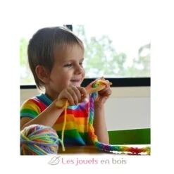 Strickgabel - Speelbelovend -Modell Spielzeug Für Kinder speelbelovend fourchette a tressage fourche a tricoter en bois lucet 2