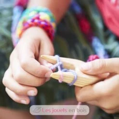 Strickgabel - Speelbelovend -Modell Spielzeug Für Kinder speelbelovend fourchette a tressage fourche a tricoter en bois lucet 3