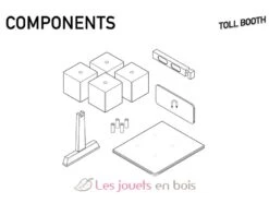 Toll Booth - Candylab Toys -Modell Spielzeug Für Kinder stac4tb1 stac toll booth cabine peage candylab 3