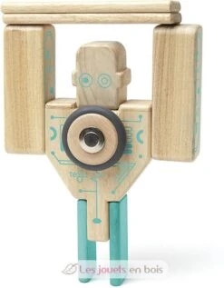 Magnetische Holzblöcke Magbot - Tegu -Modell Spielzeug Für Kinder tegu jeu de construction ensemble futur magbot blocs de bois magnetiques 9 pieces jeu jouet bois enfant