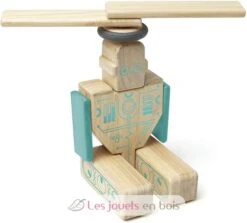 Magnetische Holzblöcke Magbot - Tegu -Modell Spielzeug Für Kinder tegu jeu de construction ensemble futur magbot blocs de bois magnetiques 9 pieces jeu jouet bois enfants construire imaginer