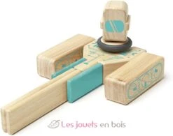 Magnetische Holzblöcke Magbot - Tegu -Modell Spielzeug Für Kinder tegu jeu de construction ensemble futur magbot blocs de bois magnetiques 9 pieces jeux jouets bois enfants construire imaginer