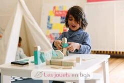 Magnetische Holzblöcke Magbot - Tegu -Modell Spielzeug Für Kinder tegu jeu de construction ensemble futur magbot blocs de bois magnetiques 9 pieces jeux jouets bois enfants construire imaginer concevoir jouer