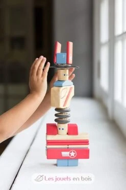 Magnetische Holzblöcke Dardevil - Tegu -Modell Spielzeug Für Kinder tegu jeu de construction equipe de cascadeurs daredevil blocs de bois magnetiques jouets bois jeux aimants construire concevoir enfants imaginer rever 5