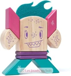 Sticky Monsters Finklebear - Tegu -Modell Spielzeug Für Kinder tegu jeu de construction sticky monsters finklebear blocs de bois magnetiques 10 pieces jouets