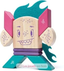 Sticky Monsters Finklebear - Tegu -Modell Spielzeug Für Kinder tegu jeu de construction sticky monsters finklebear blocs de bois magnetiques 10 pieces jouets bois