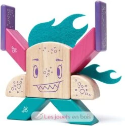 Sticky Monsters Finklebear - Tegu -Modell Spielzeug Für Kinder tegu jeu de construction sticky monsters finklebear blocs de bois magnetiques 10 pieces jouets bois jeux