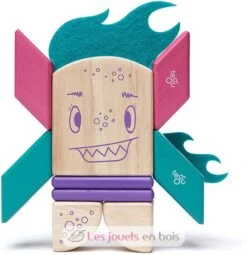 Sticky Monsters Finklebear - Tegu -Modell Spielzeug Für Kinder tegu jeu de construction sticky monsters finklebear blocs de bois magnetiques 10 pieces jouets bois jeux apprendre