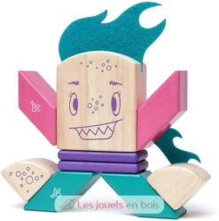 Sticky Monsters Finklebear - Tegu -Modell Spielzeug Für Kinder tegu jeu de construction sticky monsters finklebear blocs de bois magnetiques 10 pieces jouets bois jeux apprendre construire concevoir enfant