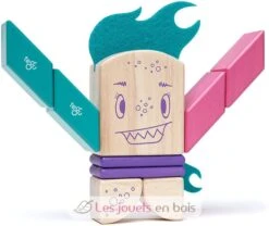 Sticky Monsters Finklebear - Tegu -Modell Spielzeug Für Kinder tegu jeu de construction sticky monsters finklebear blocs de bois magnetiques 10 pieces jouets bois jeux apprendre construire concevoir enfants